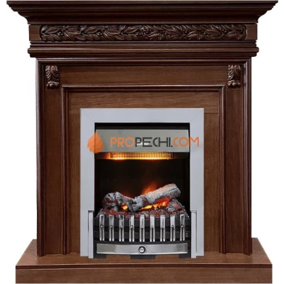 Каминокомплект Dimplex Valletta - Темный дуб с очагом Danville Chrome FB2