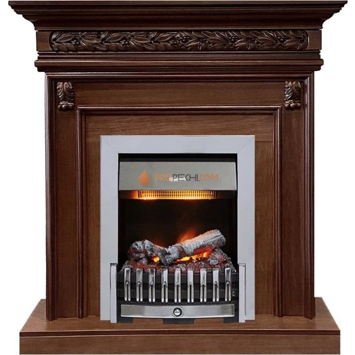 Каминокомплект Dimplex Valletta - Темный дуб с очагом Danville Chrome FB2