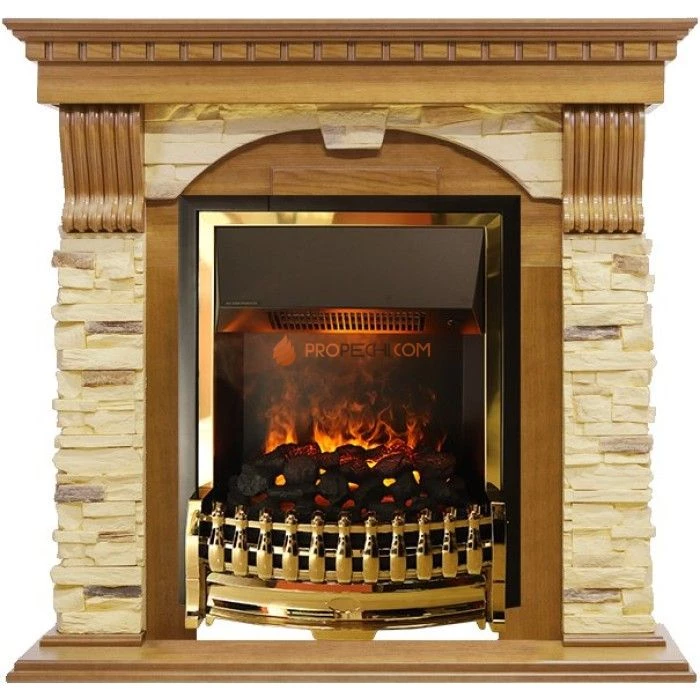 Каминокомплект Dimplex Dublin - Дуб / Сланец с очагом Atherton