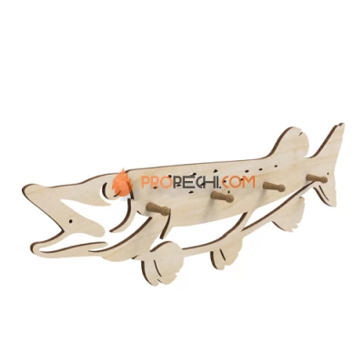 Вешалка 4 крючка Щука