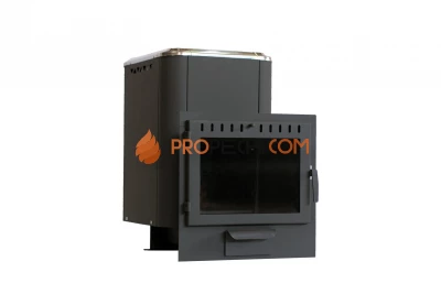 Банная печь НМК Сибирь-20 Панорамное стекло, конвекционная