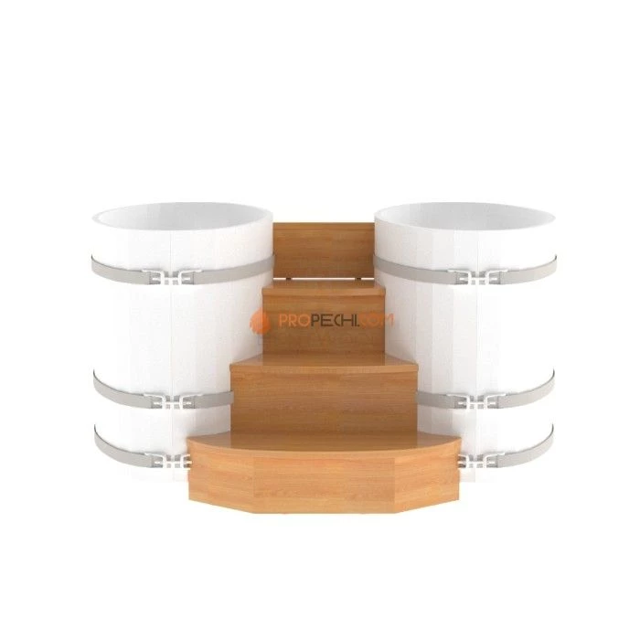 Подиум BentWood на 2 купели 0,69х1,31 из натуральной лиственницы