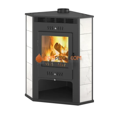 Печь-Камин ASTON 11 кВт (180 м³) угловой d 150мм