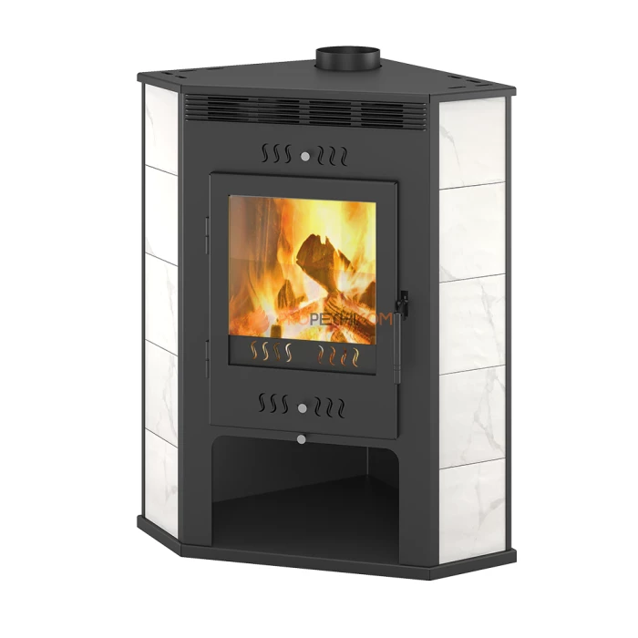 Печь-Камин ASTON 11 кВт (180 м³) угловой d 150мм