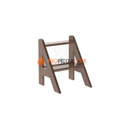 Лесенка BentWood для купели 2 ступени из мореного дуба