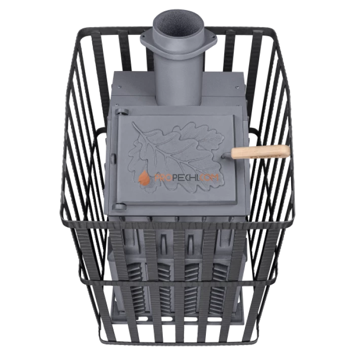 Чугунная печь для бани Гефест Гром 50П2 Ураган