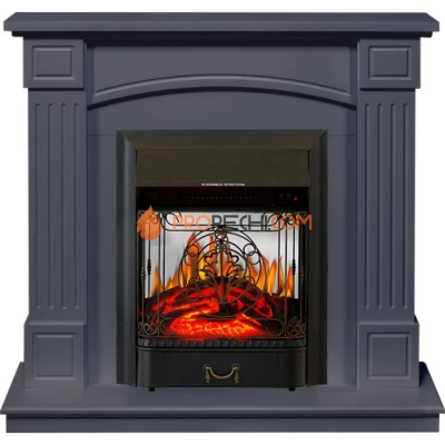 Каминокомплект Royal Flame Boston - Серый графит (Высота 925см) с очагом Majestic FX M Black