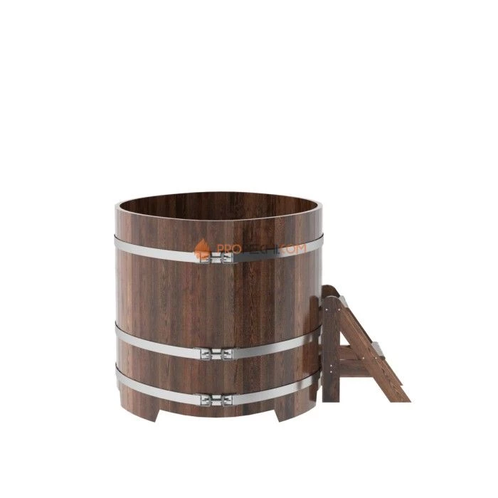 Купель BentWood овальная из мореной лиственницы 1,08х1,75