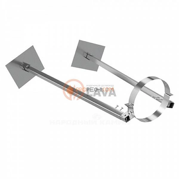 Кронштейн на крышу 220 мм., телескоп 80-150, нерж. 439