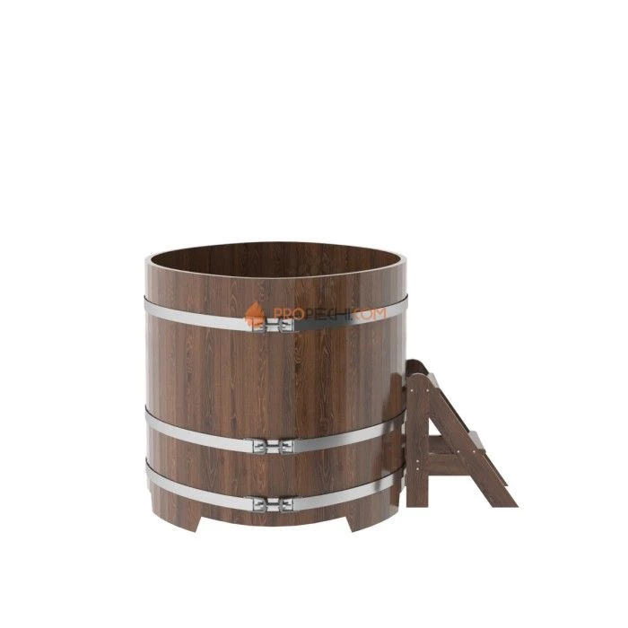 Купель BentWood овальная из мореного дуба 1,08х1,75