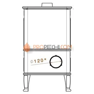 Печь-камин Liseo Castiron LCI Canaria