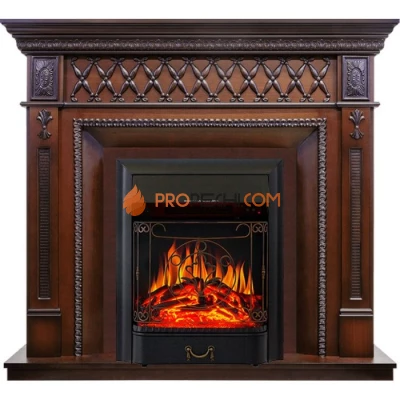 Каминокомплект Royal Flame Alexandria - махагон коричневый антик с очагом Majestic FX Black