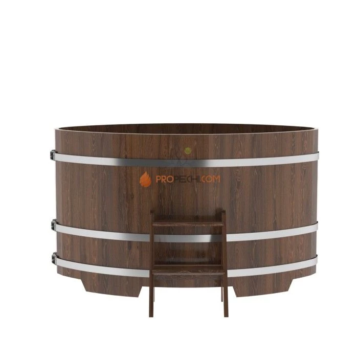 Купель BentWood овальная из мореного дуба 1,02х1,68