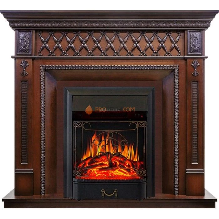 Каминокомплект Royal Flame Alexandria - махагон коричневый антик с очагом Majestic FX Black