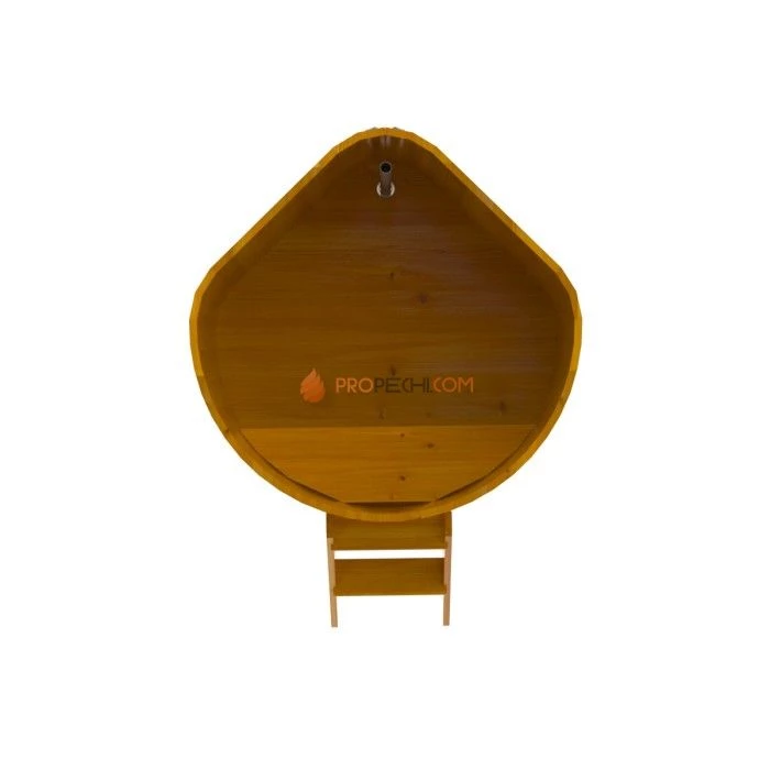 Купель BentWood угловая из натуральной лиственницы 1,19х1,19 Рустик