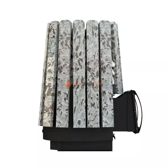 Дровяная банная печь Grill’D Cometa 350 Vega Short Window Max Stone Pro (Серпентинит)