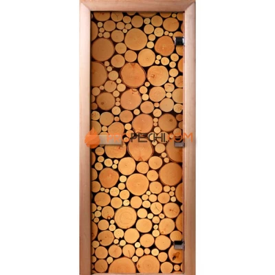 Дверь для бани DoorWood Фотопечать А048, 2000x700 мм