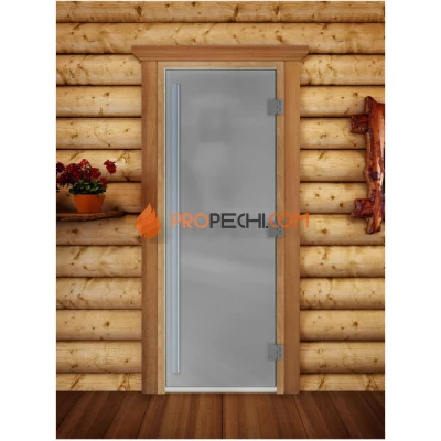 Дверь для бани DoorWood Престиж Сатин, 1900x600 мм