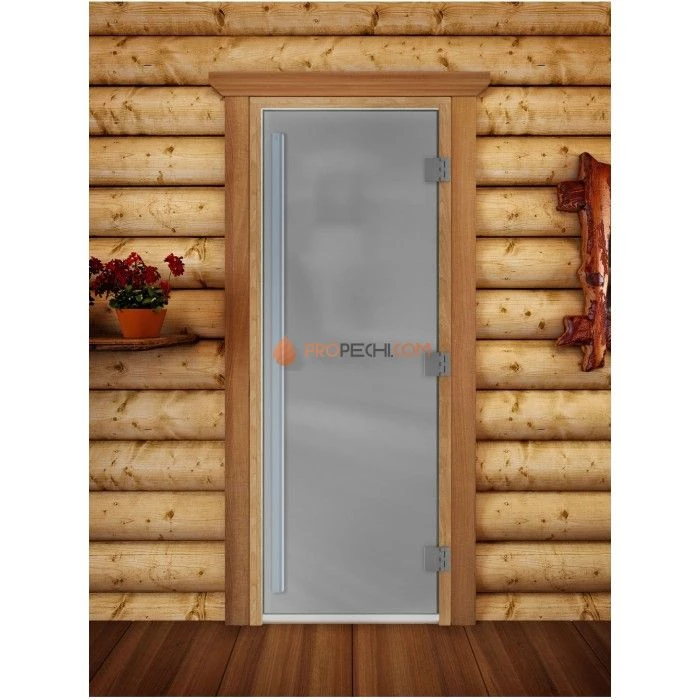 Дверь для бани DoorWood Престиж Сатин, 2000x700 мм