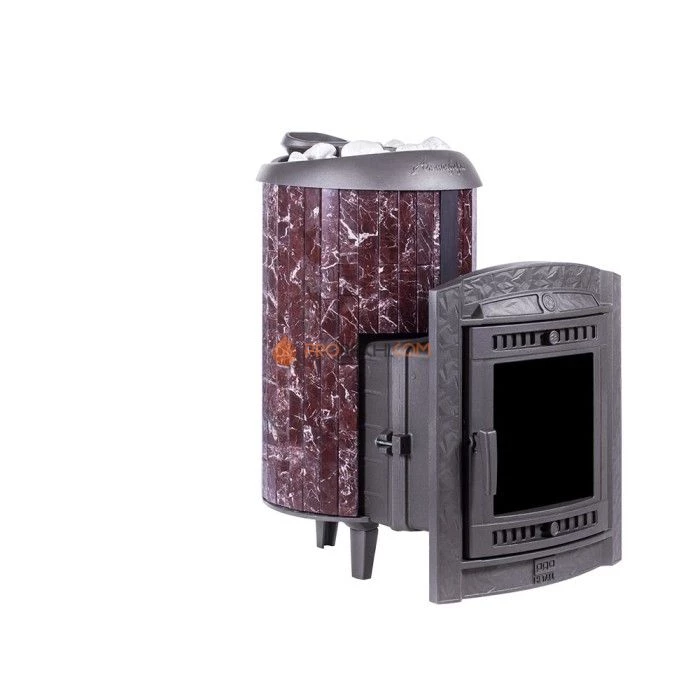 Печь банная «Атмосфера L» в ламелях «Россо Леванто»