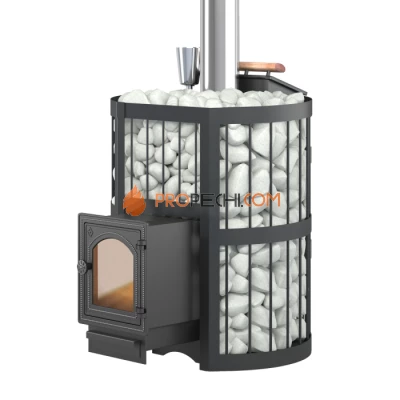 Печь для бани ЭТНА 24 (ДТ-4С) Закрытая каменка