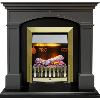 Каминокомплект Dimplex Langford - Серый графит с очагом Danville Antique Brass FB2