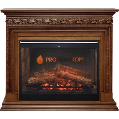 Каминокомплект Dimplex Valletta - Орех (Ширина 1245 мм) с очагом Symphony 30 inch DF3020-INT