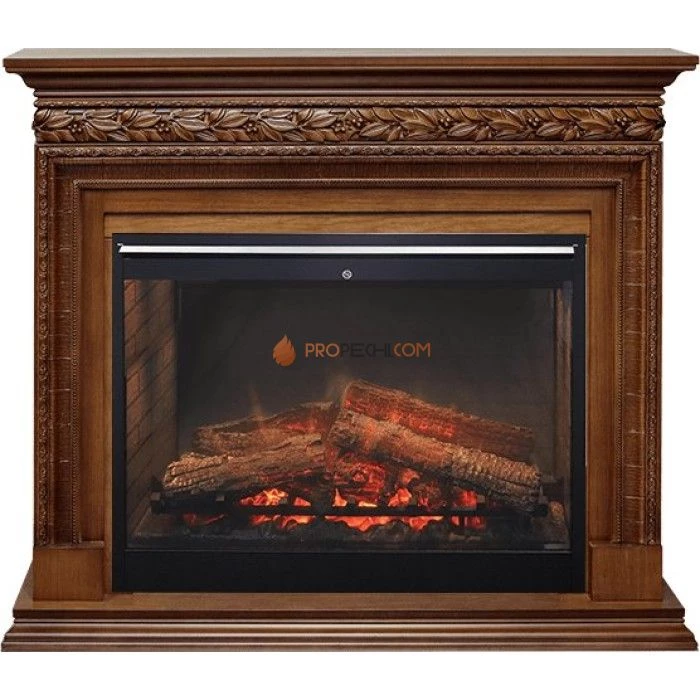 Каминокомплект Dimplex Valletta - Орех (Ширина 1245 мм) с очагом Symphony 30 inch DF3020-INT