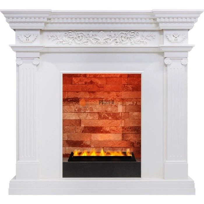 Каминокомплект Dimplex Amalfi - Белый дуб с очагом Cassette 400 LNH-INT PS (без дров)