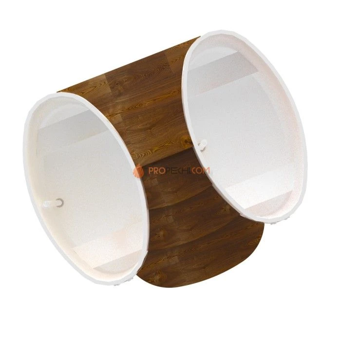 Подиум BentWood на 2 купели 0,69х1,31 СЛ мореный