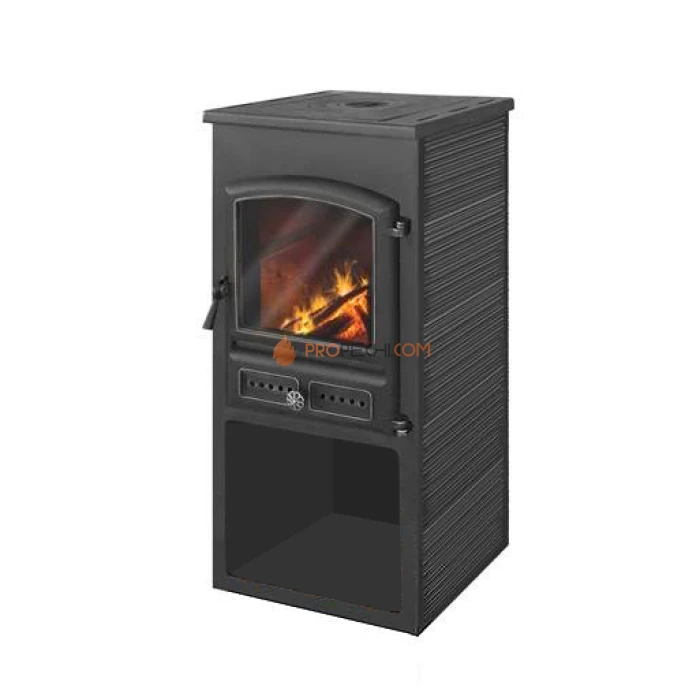 Камин ЭТНА (БКД) с плитой Антрацит D 115мм