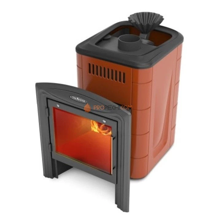 Печь для бани Термофор Гейзер Мини 2016 Carbon Витра ЗК терракота