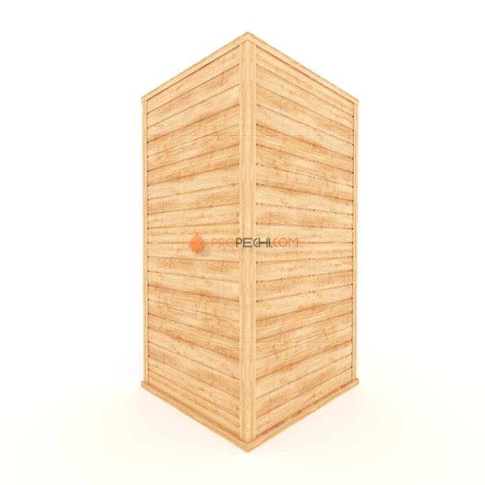 Финская сауна НКЗ 1-местная прямая 95x120x200 см, вход со стороны 120 см