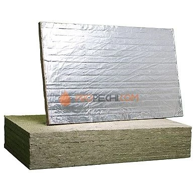 Негорючая вата Rockwool Alu FIRE BATTS 30x600x1000 мм