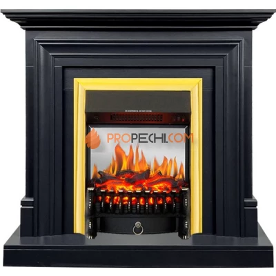 Каминокомплект Royal Flame Bradford - Серый графит с очагом Fobos FX M Brass