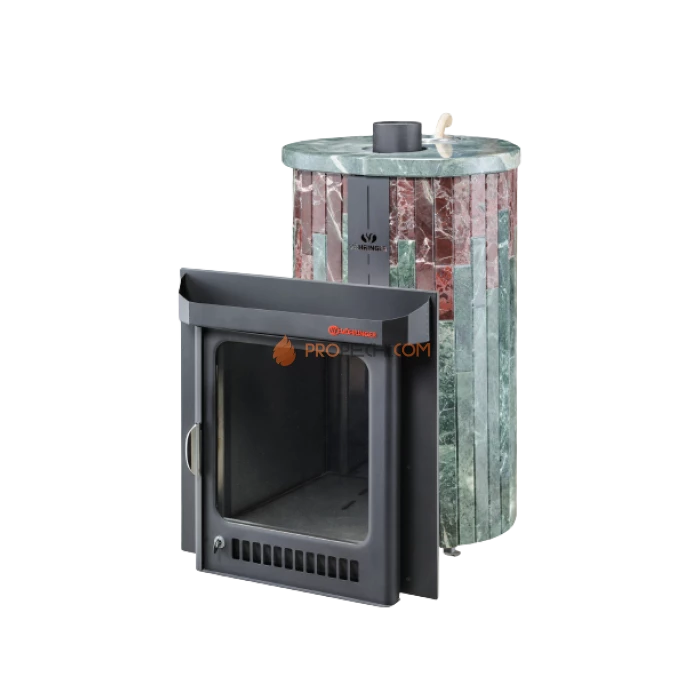 Дровяная печь для бани Ферингер Малютка До 18 м³ - Змеевик + Россо Леванте