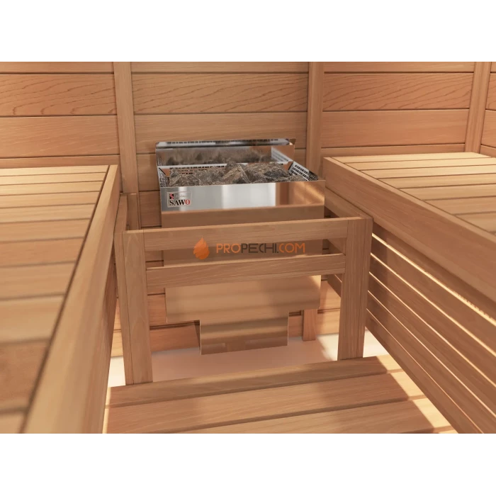 Электрическая печь SAWO NORDEX NRN-45Ni2-Z-C 4.5 кВт (встроенный блок мощности, пульт докупается отдельно)