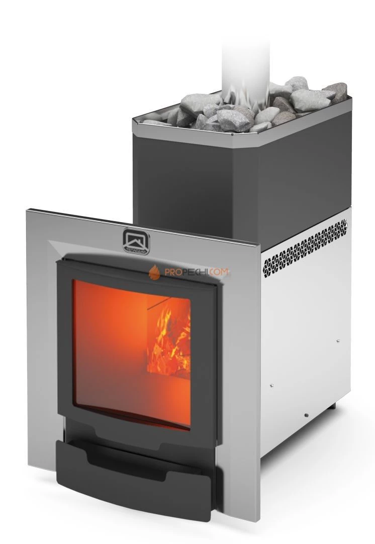 Печь для бани Русь-18 ЛНЗП Профи Панорама (1.1)