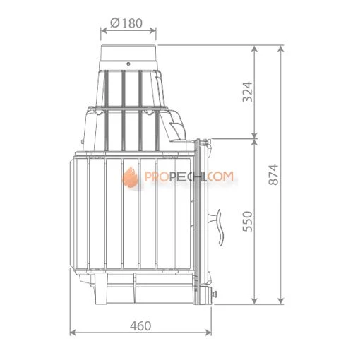 Каминная топка Nordflam Remus