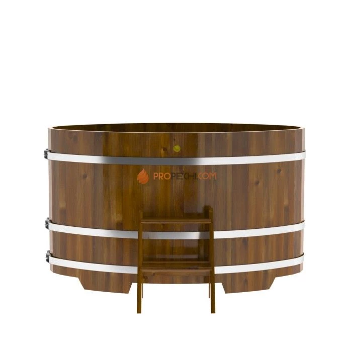 Купель BentWood овальная из мореной лиственницы 0,92х1,66 Рустик