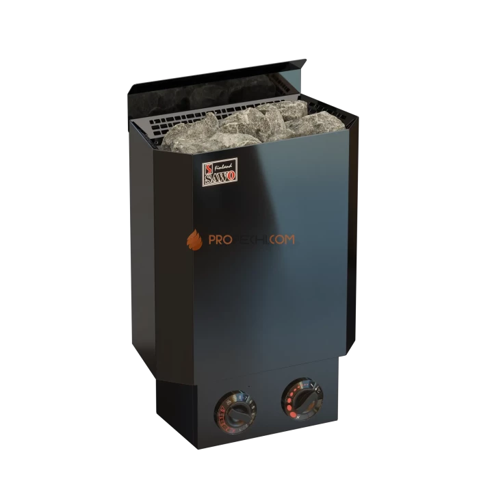 Электрическая печь SAWO NORDEX MINI NRM-30NB-BL-Z 3 кВт (со встроенным пультом), черная