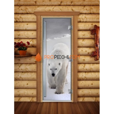 Дверь для бани DoorWood Престиж Фотопечать А062, 2000x800 мм