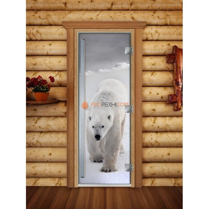 Дверь для бани DoorWood Престиж Фотопечать А062, 2000x800 мм