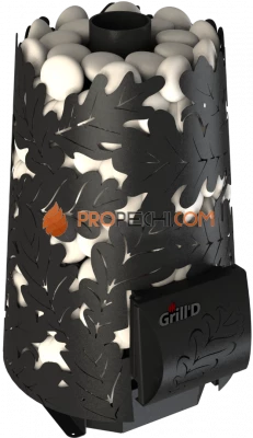 Банная печь Grill'D Dubravo mini Short (дверца без стекла)