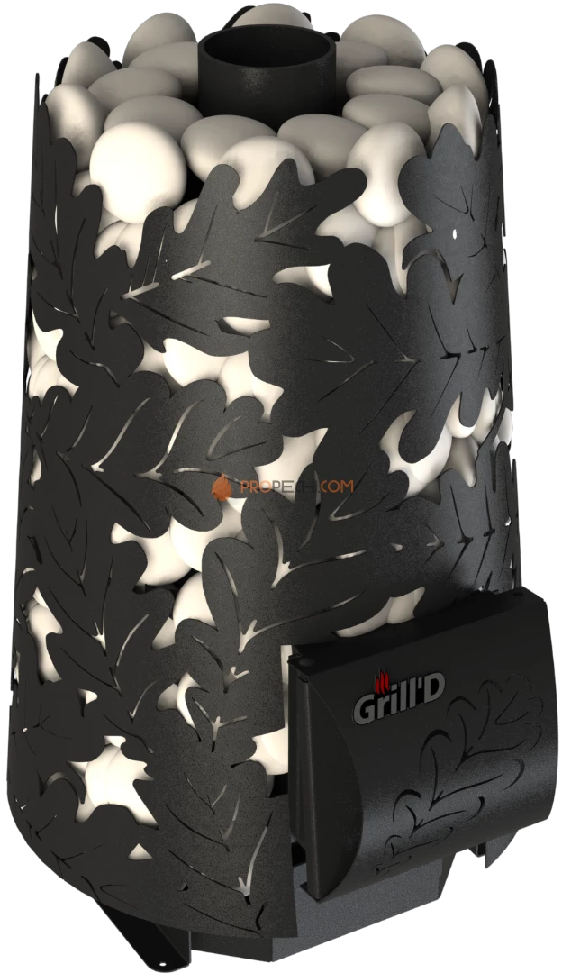 Банная печь Grill'D Dubravo mini Short (дверца без стекла)