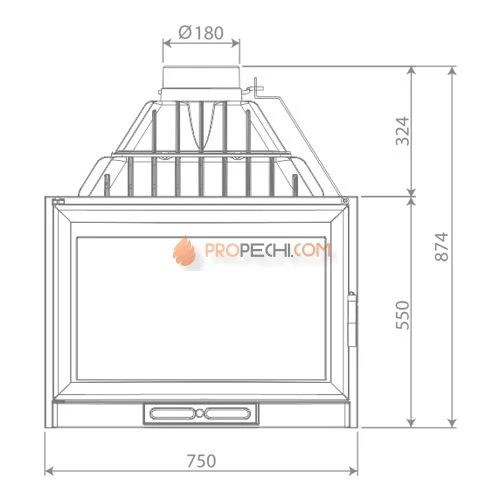 Каминная топка Nordflam Remus