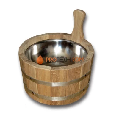 Ушат 3,5л. с нерж. вставкой Дуб