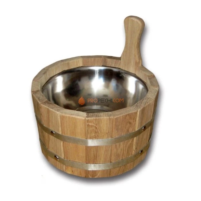 Ушат 3,5л. с нерж. вставкой Дуб