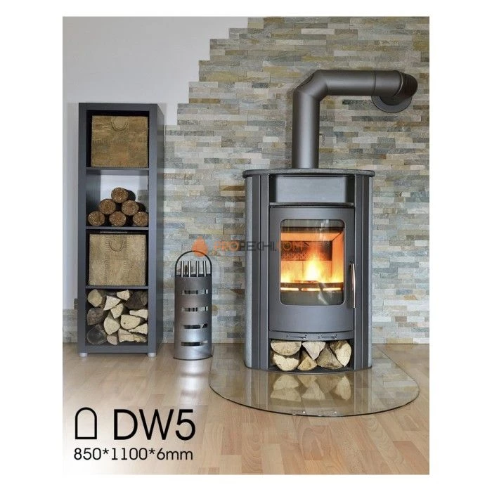 Стекло напольное под печь DoorWood DW5 Прозрачное 850x1100 h=6