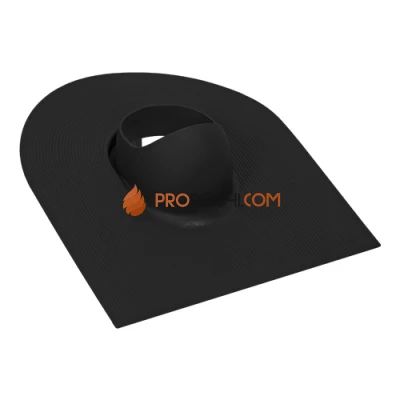 Проходной элемент трубы вентиляции, мягкая кровля, черный